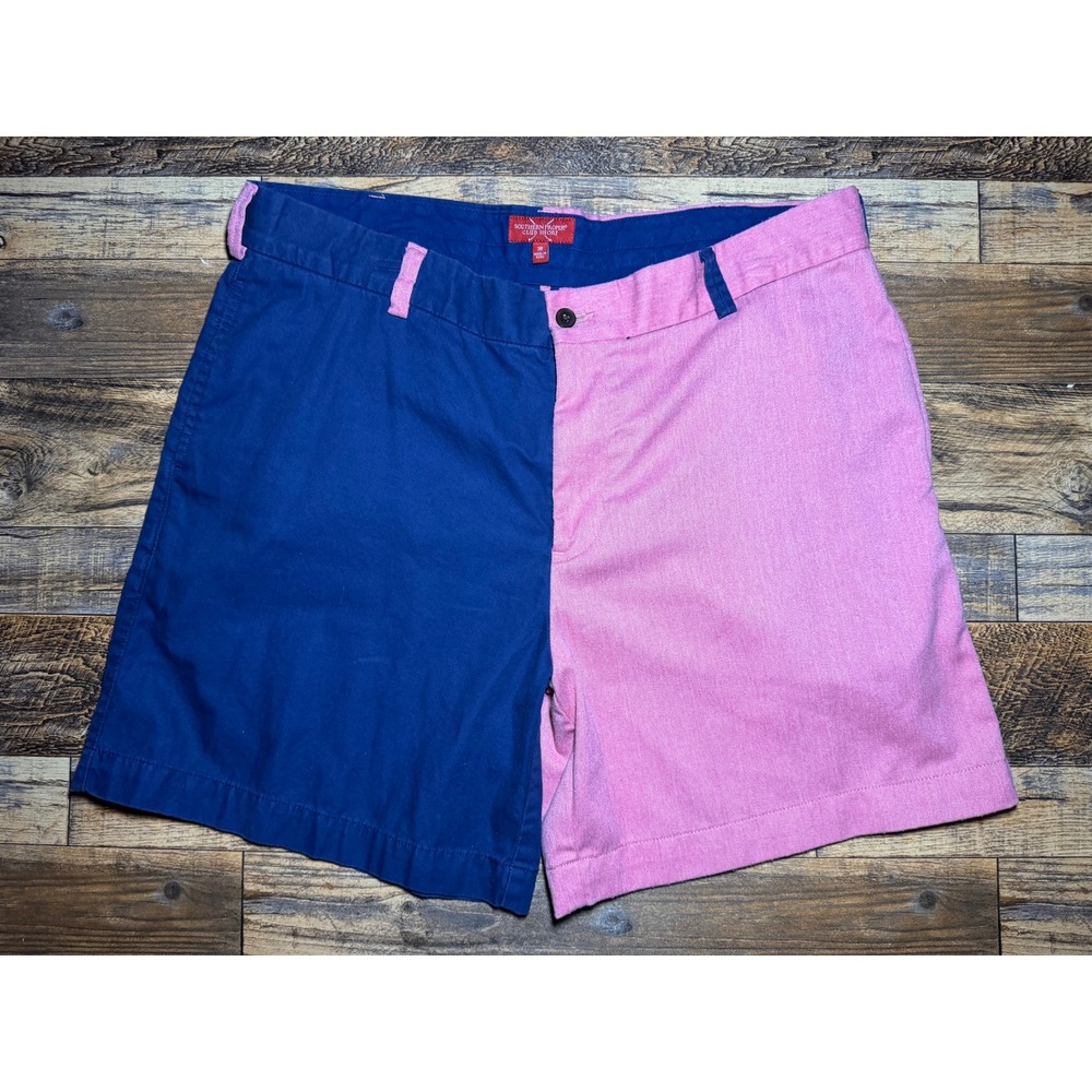 Southern‎ Proper Mens Sz 38 Club Shorts Colorblock Pink Blue
